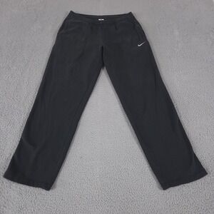 Nike Pants Mens Medium Black Straight Fleece Pull On Sweatpants Running Baggy
